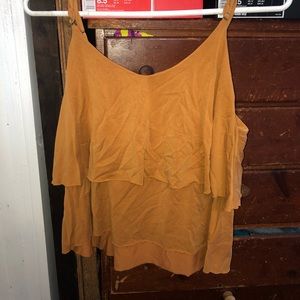 Mustard Crop top